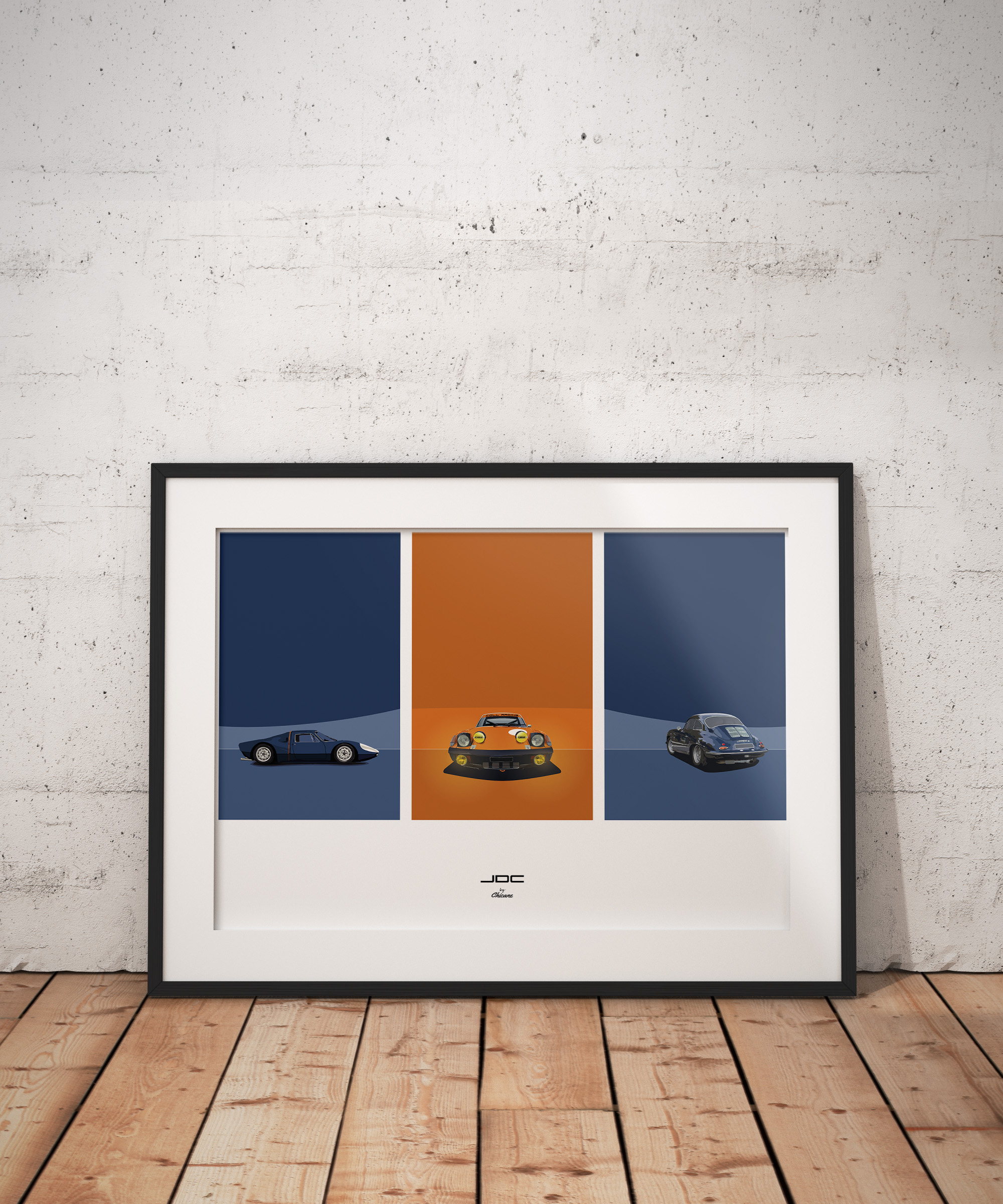 Chicane triptyque Porsche